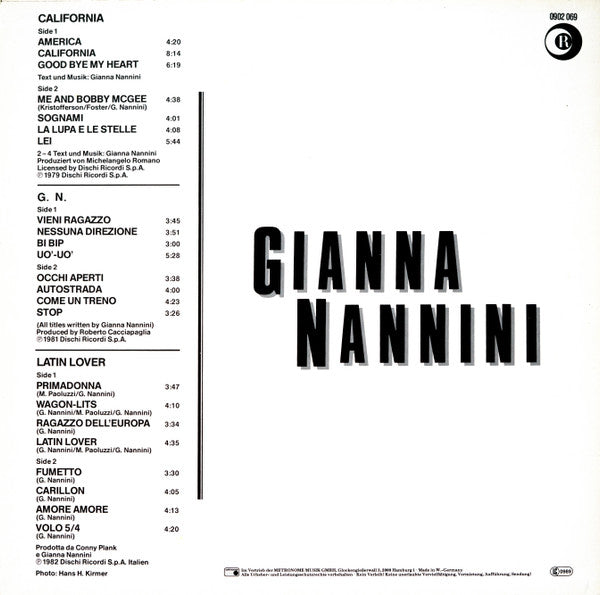 Gianna Nannini – Gianna Nannini, 3xLP Set