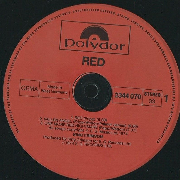 King Crimson – Red