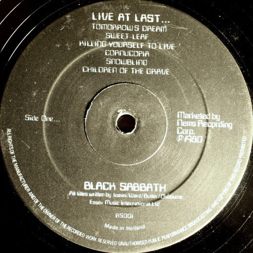 Black Sabbath – Live At Last