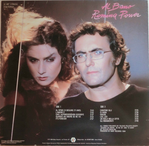 Al Bano E Romina Power* – Effetto Amore , Club Edition