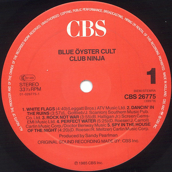 Blue Öyster Cult – Club Ninja