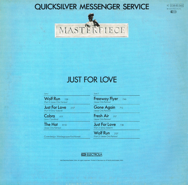 Quicksilver Messenger Service – Just For Love