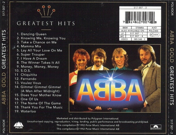 ABBA – Gold (Greatest Hits)