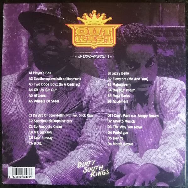 OutKast – Dirty South Kings Instrumentals, 2xLP