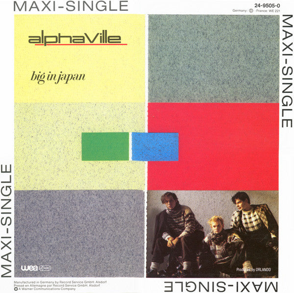 Alphaville – Big In Japan, Vinyl, 12", 45 RPM, Maxi-Single, Stereo