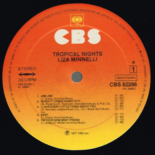 Liza Minnelli – Tropical Nights