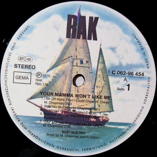 Suzi Quatro – Your Mamma Won't Like Me