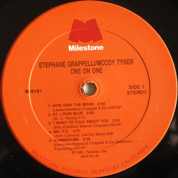 Stéphane Grappelli / McCoy Tyner – One On One