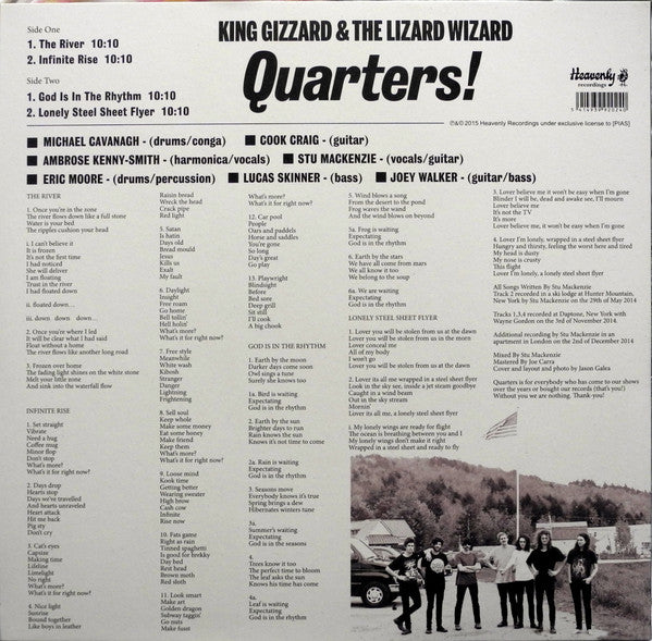 King Gizzard & The Lizard Wizard* – Quarters!