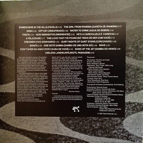 Ella Fitzgerald – Ella Abraça Jobim - Ella Fitzgerald Sings The Antonio Carlos Jobim Song Book , 2LP , Gatefold