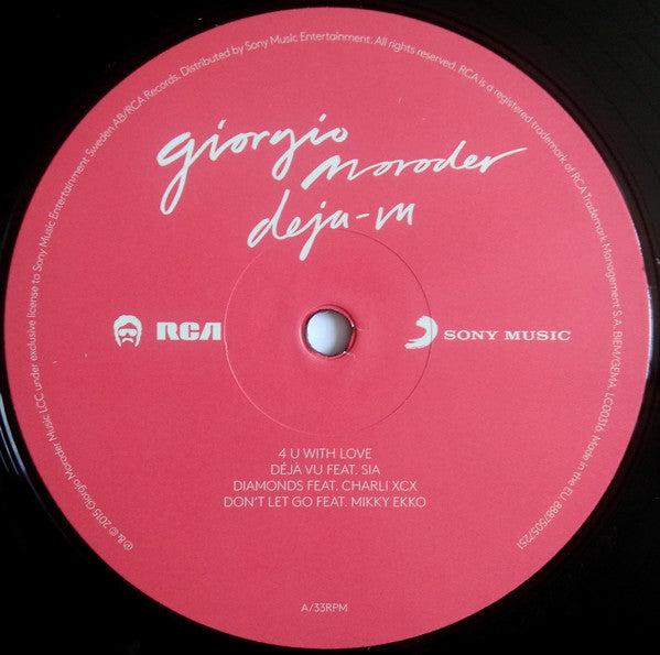 Giorgio Moroder – Deja-Vu , 2LP , Gatefold