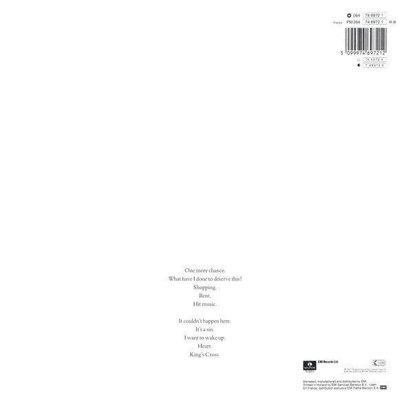 Pet Shop Boys – Actually