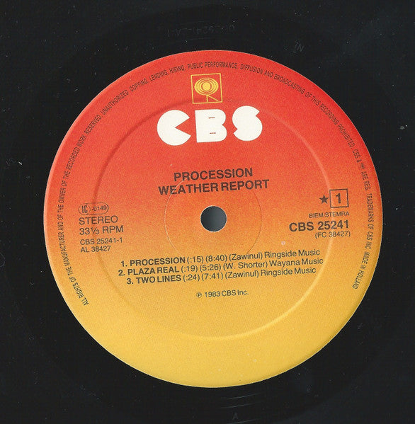 Weather Report – Procession