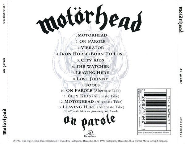 Motörhead – On Parole