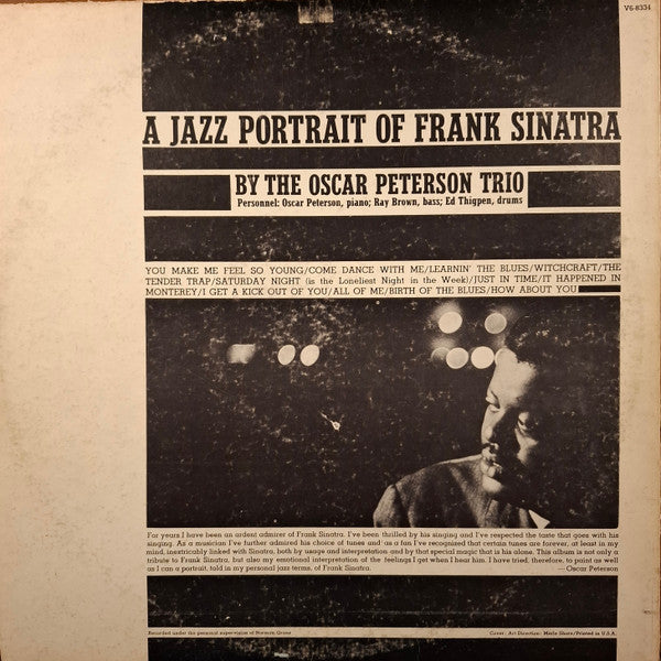 The Oscar Peterson Trio – A Jazz Portrait Of Frank Sinatra