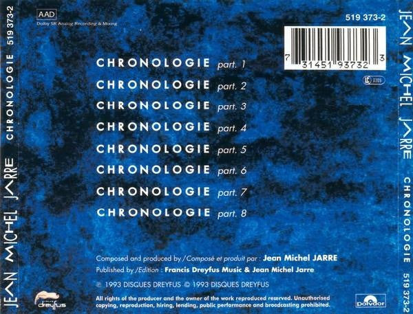 Jean Michel Jarre* – Chronologie