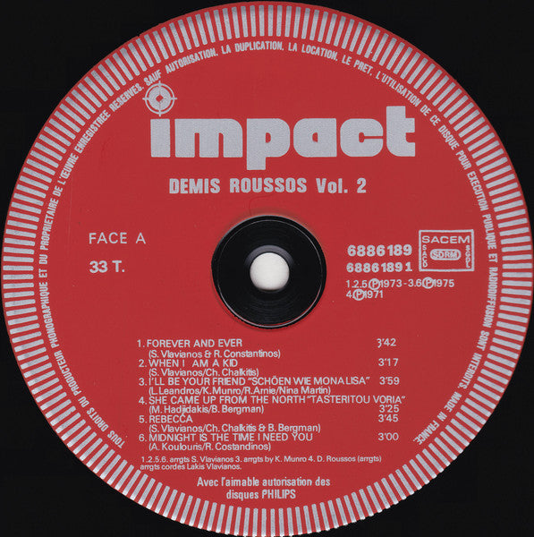 Demis Roussos – Demis Roussos Volume 2