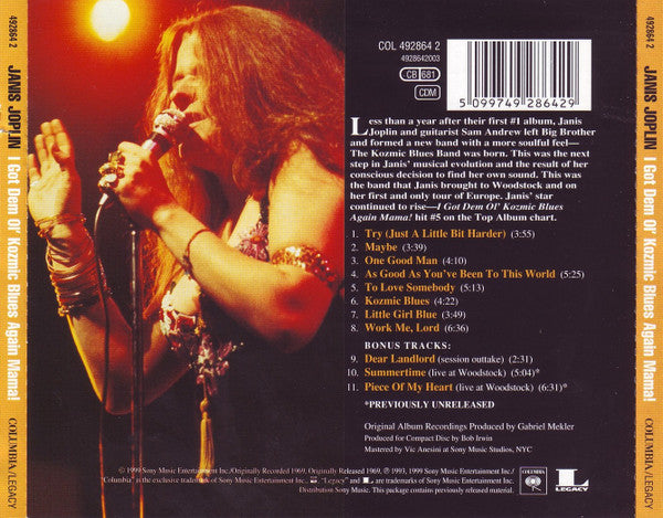 Janis Joplin – I Got Dem Ol' Kozmic Blues Again Mama!