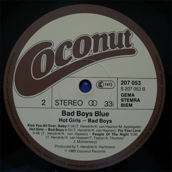 Bad Boys Blue – Hot Girls, Bad Boys