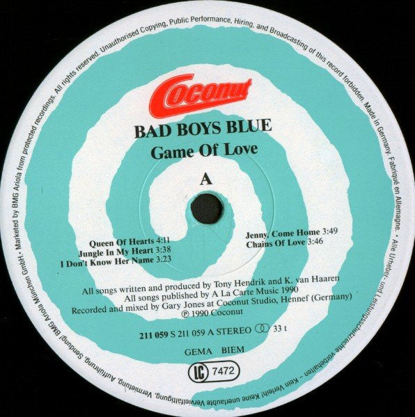 Bad Boys Blue – Game Of Love