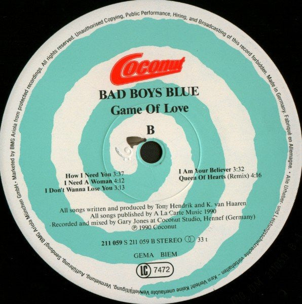 Bad Boys Blue – Game Of Love