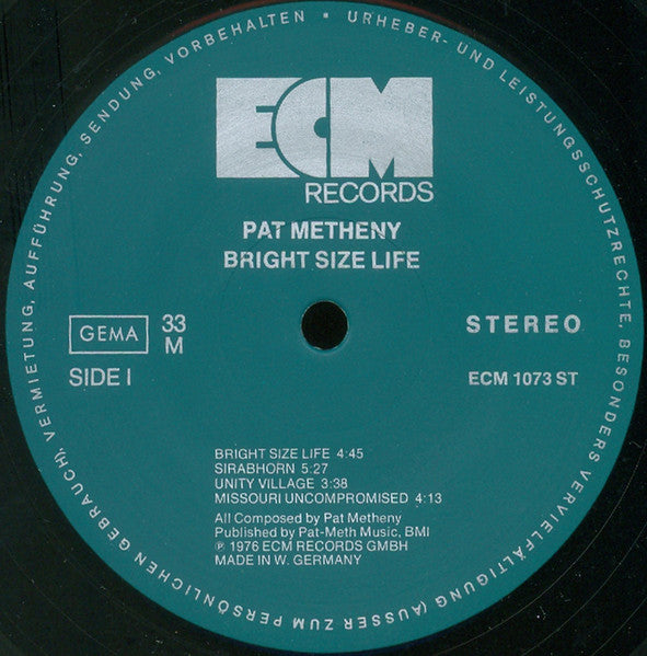 Pat Metheny – Bright Size Life
