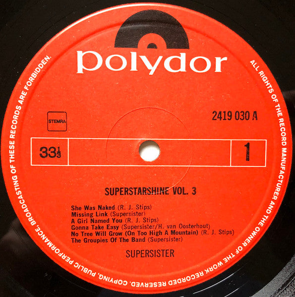 Supersister – Superstarshine Vol. 3