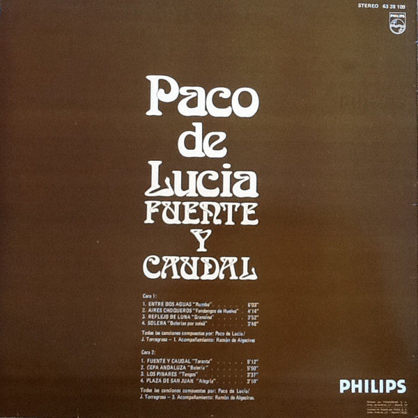 Paco De Lucia* – Fuente Y Caudal
