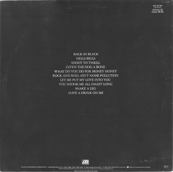 AC/DC – Back In Black