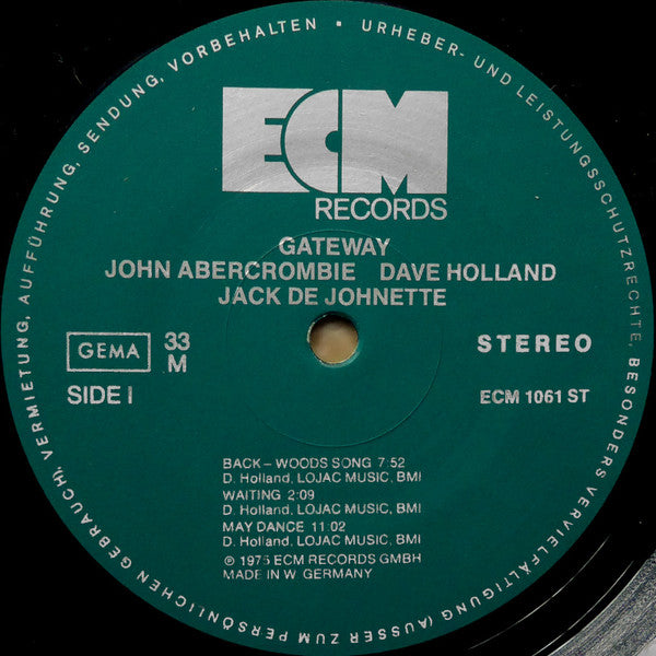 John Abercrombie, Dave Holland, Jack DeJohnette – Gateway, ECM