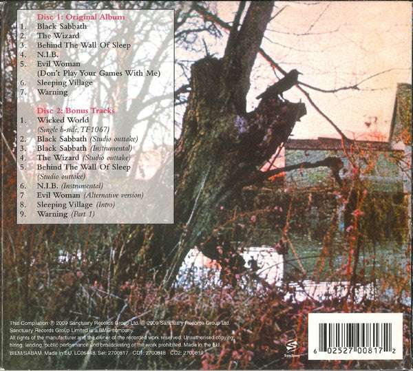 Black Sabbath – Black Sabbath, 2XCD, Deluxe Edition, Digipak
