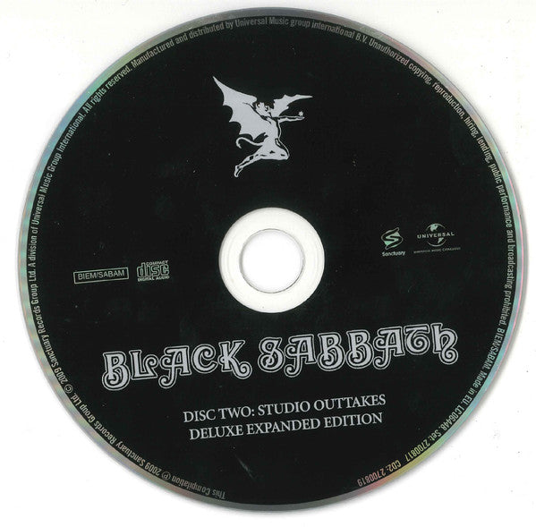 Black Sabbath – Black Sabbath, 2XCD, Deluxe Edition, Digipak
