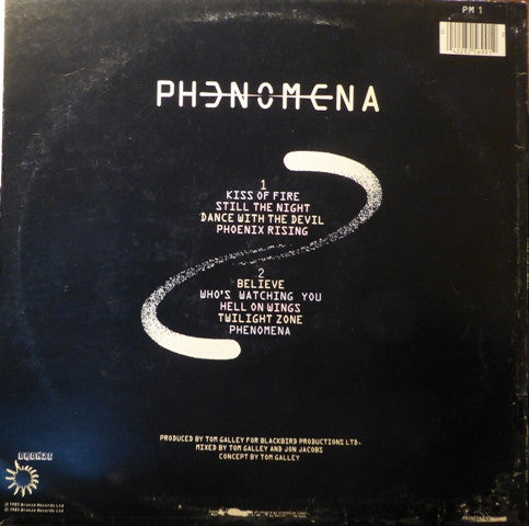 Phenomena – Phenomena , 12 page colored booklet