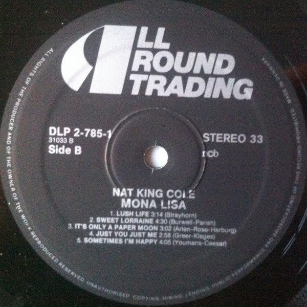 Nat King Cole – Mona Lisa, 2xLP, Stereo, Gatefold