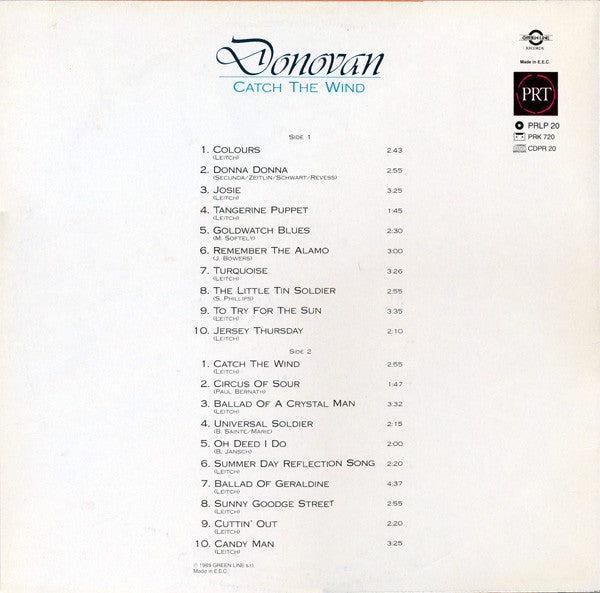 Donovan – Catch The Wind - 20 Greatest Hits