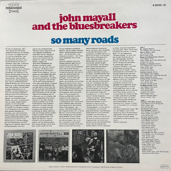John Mayall & The Bluesbreakers – So Many Roads