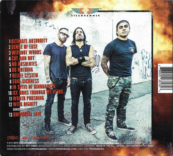 Prong – X - No Absolutes, Digipak