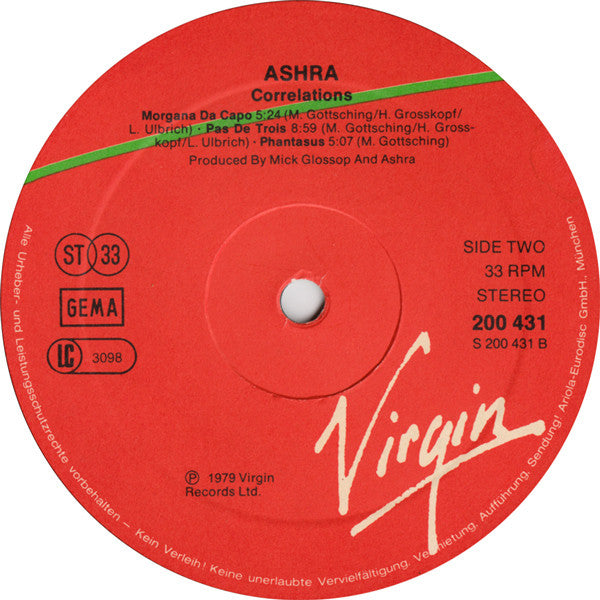 Ashra – Correlations