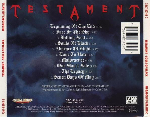 Testament – Souls Of Black