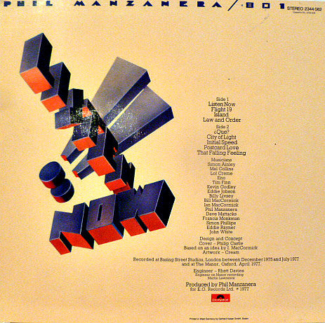Phil Manzanera / 801 – Listen Now