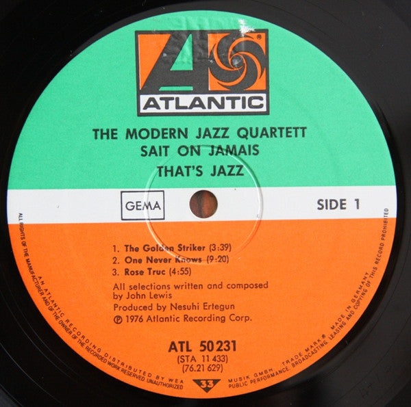 The Modern Jazz Quartet – Sait On Jamais , gatefold