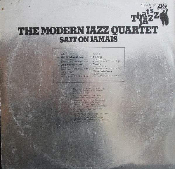 The Modern Jazz Quartet – Sait On Jamais , gatefold