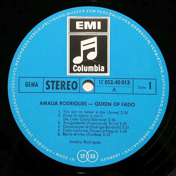 Amália Rodrigues – Vou Dar De Beber À Dor