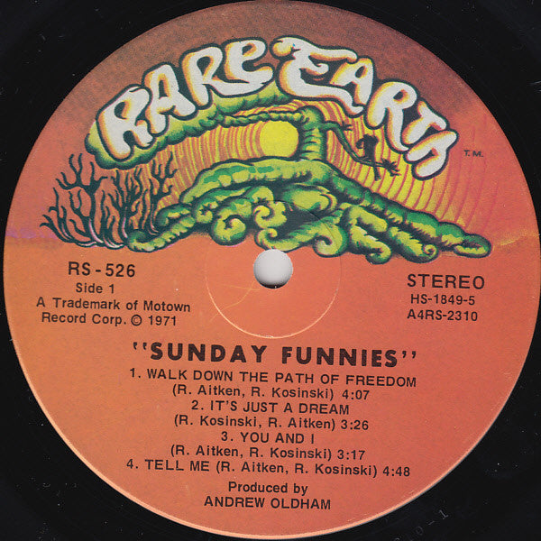 Sunday Funnies – Sunday Funnies, Gatefold, 1st Press
