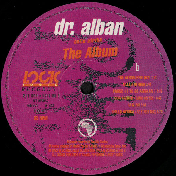 Dr. Alban – Hello Afrika (The Album)