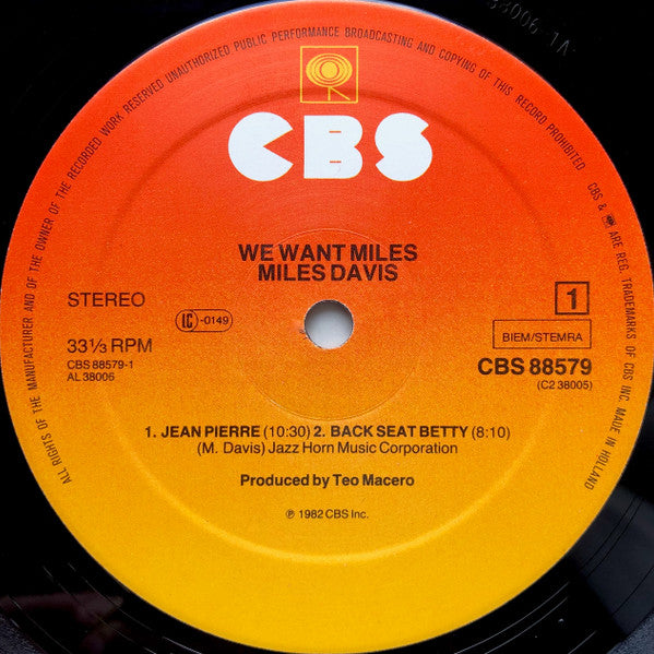 Miles Davis – We Want Miles, 2xLP, Gatefold
