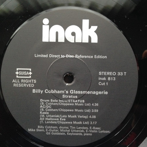 Billy Cobham's Glassmenagerie* – Stratus , Gatefold , Limited Edition, Direct Cut