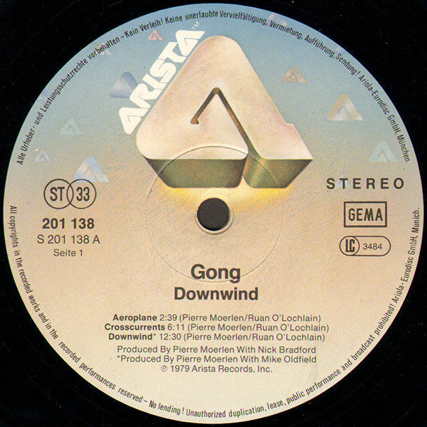 Pierre Moerlen's Gong – Downwind
