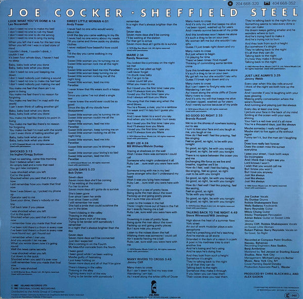 Joe Cocker - Sheffield Steel