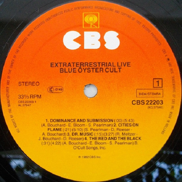 Blue Öyster Cult – Extraterrestrial Live , 2LP , Gatefold